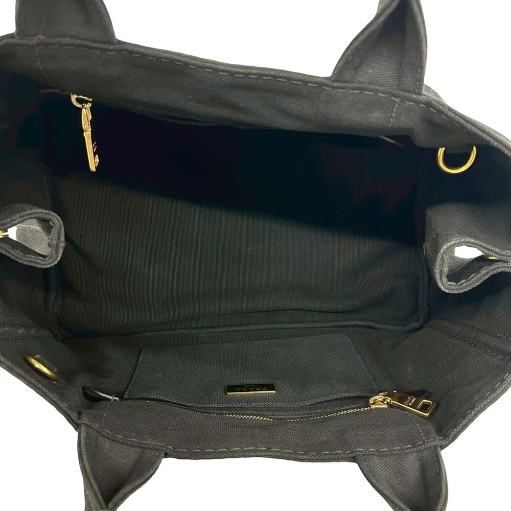 PRADA Black Canvas Shoulder Bag - Picture 9 of 10